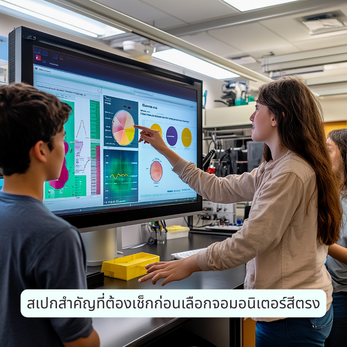 สเปกสำคัญที่ต้องเช็กก่อนเลือกจอมอนิเตอร์สีตรง